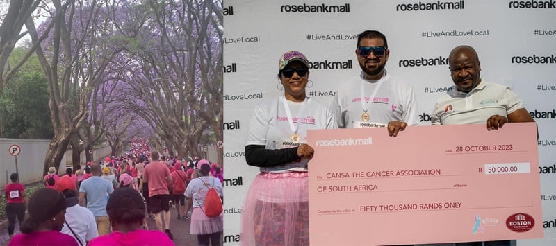 Embracing the Power of Pink: Rosebank Mall’s Pink Run raises R50,000 for CANSA