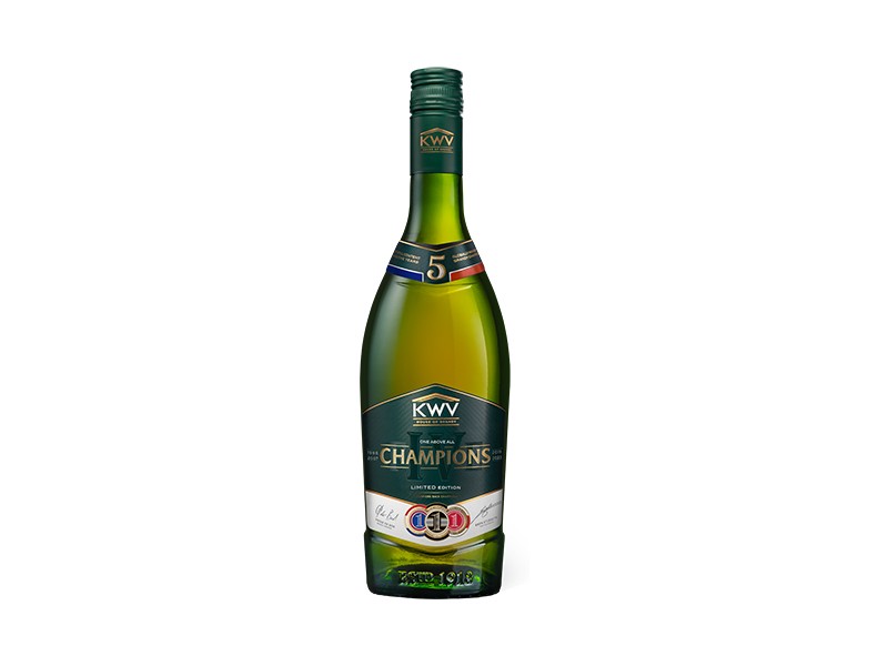 Toasting to South Africa’s Rugby Brilliance in the Limited Edition KWV Five Champions Brandy