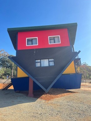 Enjoy a different view at The Upside Down House