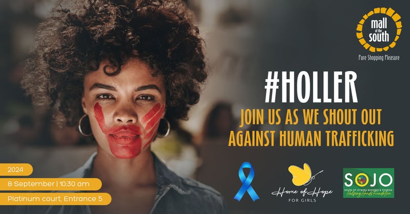 #Holler Against Human Trafficking with Mall of the south