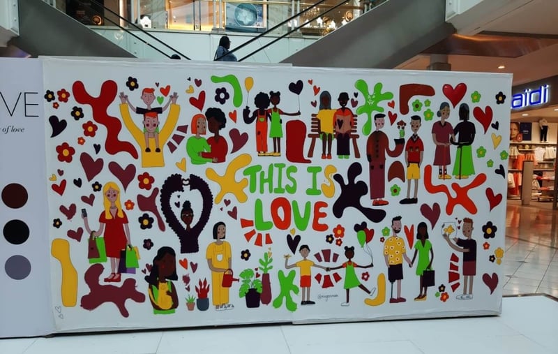 Love is all around us at Hyde Park Corner… even on the walls!