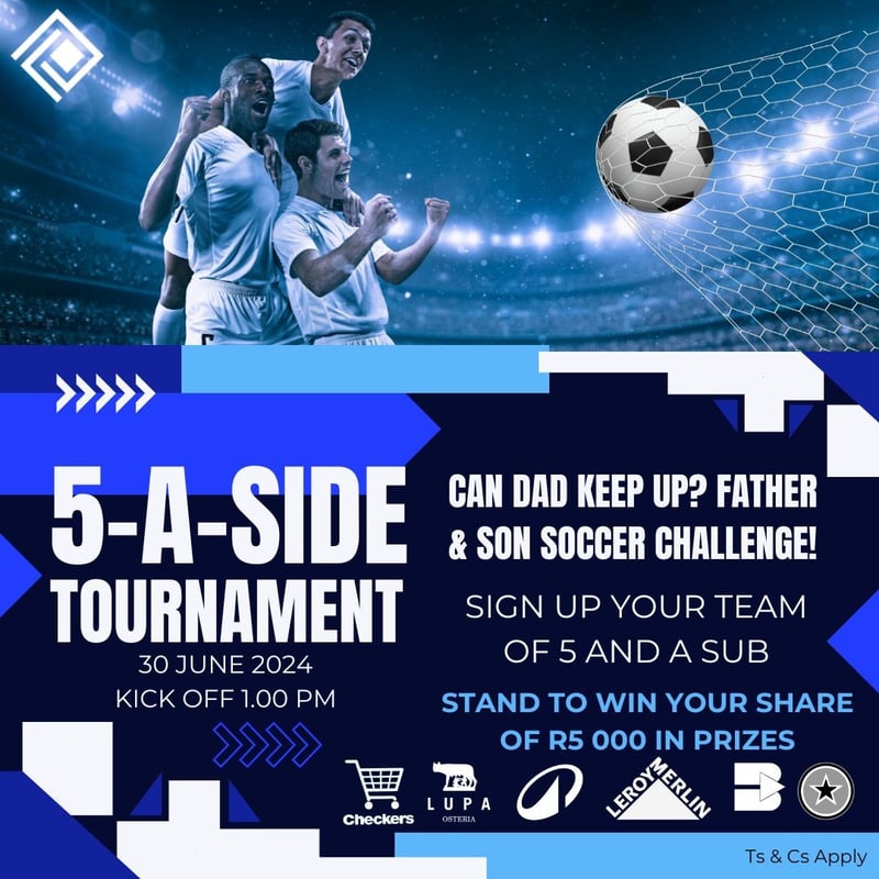 Excitement Builds for Upcoming 5-Aside Soccer Tournament at Kwena Square Shopping Centre