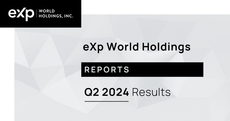 eXp World Holdings Reports Q2 2024 Results