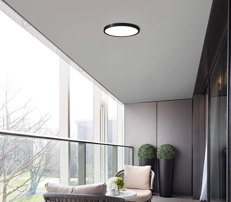 Illuminate Your Space with Future Light's 48W Matt Black Ceiling Fitting