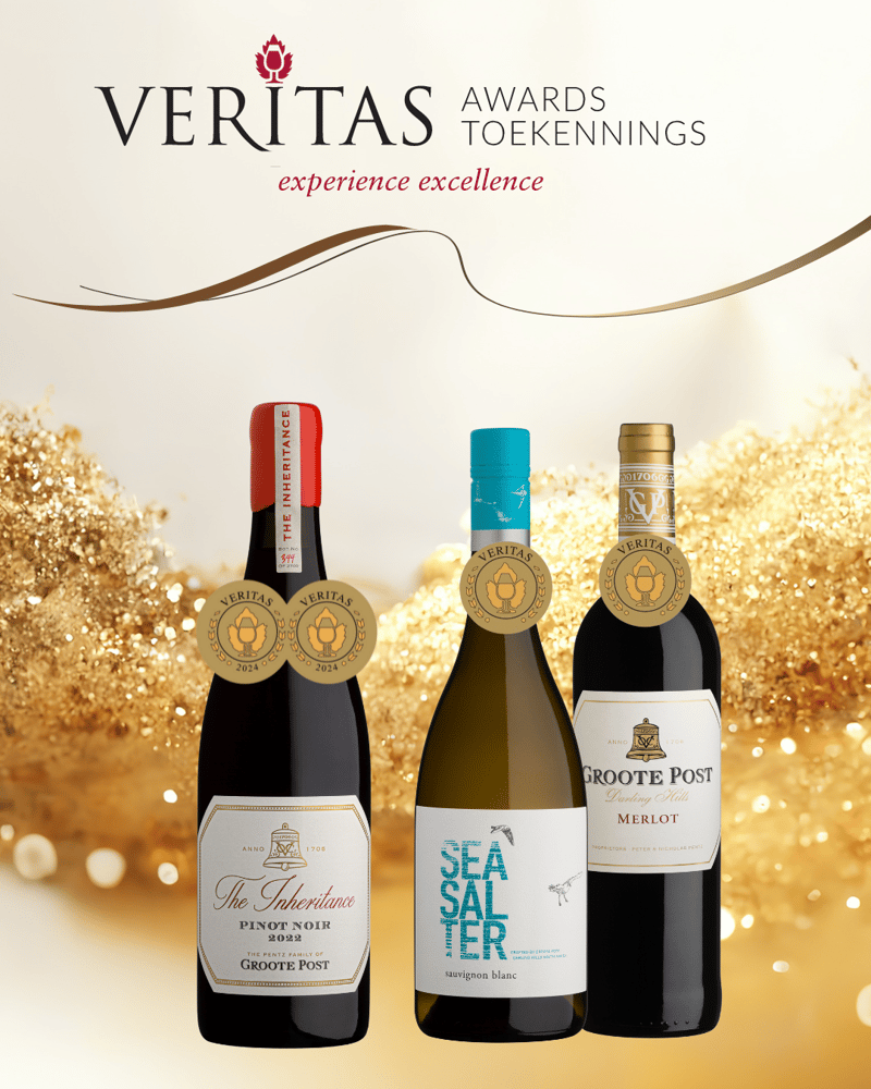 Groote Post Wines Wins Big at the Veritas Awards – Double Gold & Gold Medals