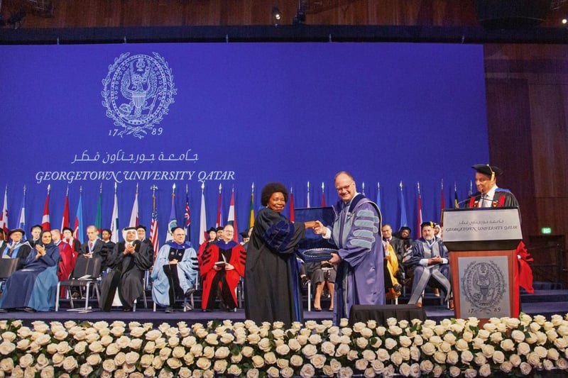 Dr. Nkosazana Dlamini-Zuma Delivers Keynote Address at Georgetown Qatar Commencement