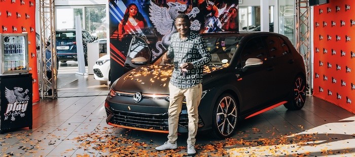 Thembisa Man Drives Away In Brand New VW Golf After Winning The 'PowerPlay Win A Golf R' Competition