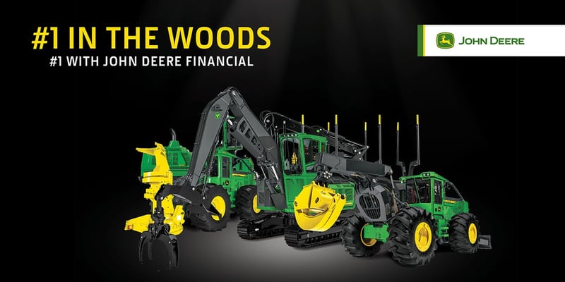 Finance now available for all John Deere Forestry Equipment