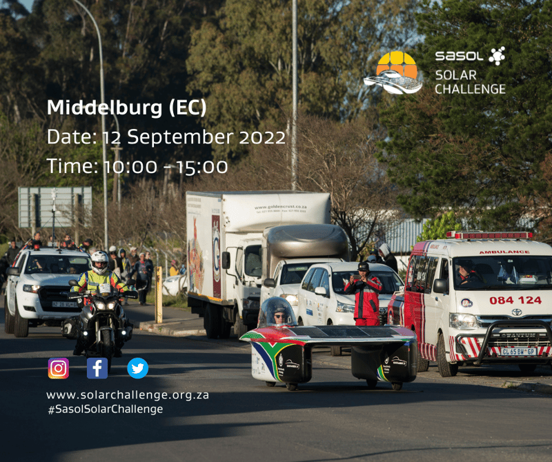 2022 Sasol Solar challenge to grace Middelburg in September