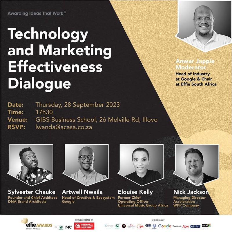 Exploring the Intersection of Technology and Marketing Effectiveness at Upcoming Effie SA Dialogue