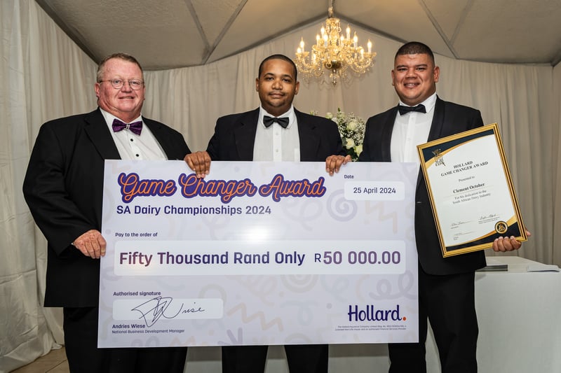 Clement October (34) Receives The Inaugural Hollard Game Changer Award