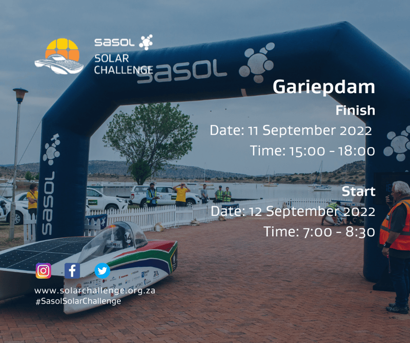 2022 Sasol Solar challenge to grace Gariep in September