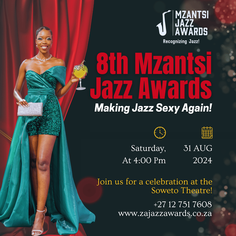 The Mzantsi Jazz Awards reveals nominees for the 8th annual event scheduled for August 31st