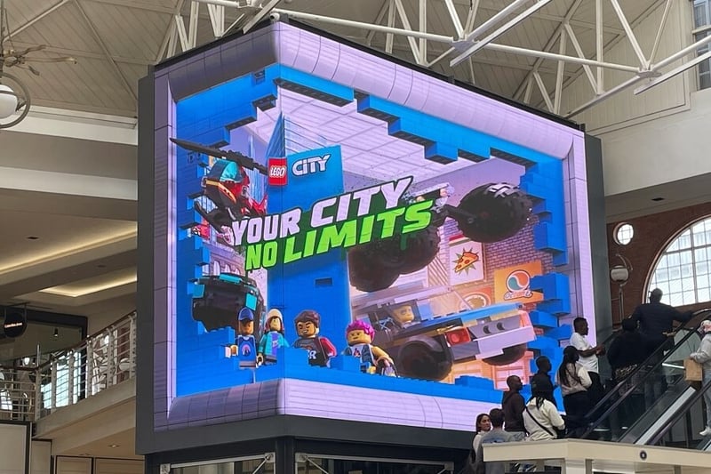 Surreal 3D LEGO® City billboard gives V&A shoppers’ a multisensory experience