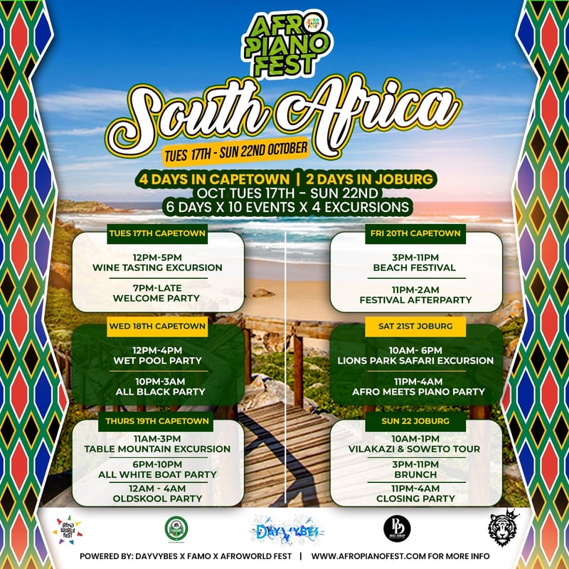 The Afropiano Fest is coming to South Africa