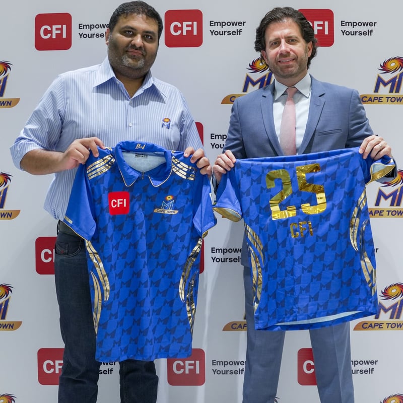 CFI Becomes the Official Online Trading Partner of MI Cape Town Strengthening Global Reach Through Cricket's Massive Audience