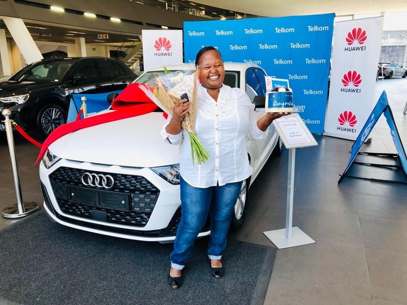 Telkom hands over brand-new Audi A1 from its 'Win a car competition'