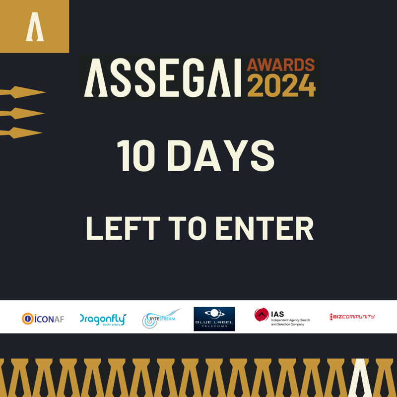 Call for Entries: Assegai Awards 2024 – 10 Days Left!