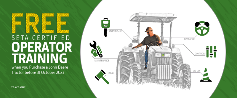 Free Tractor Operator Training with Every New John Deere Tractor Purchased