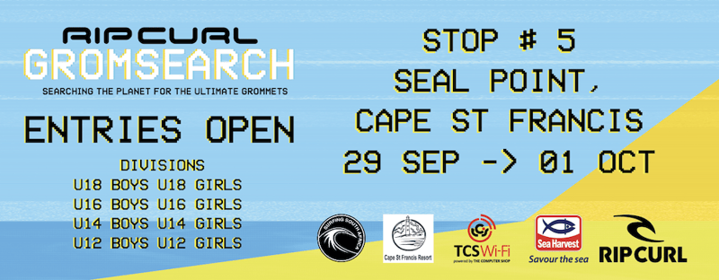 Surfing: Entries Filling Up Fast For Rip Curl GromSearch Seal Point presented by The Cape St Francis Resort