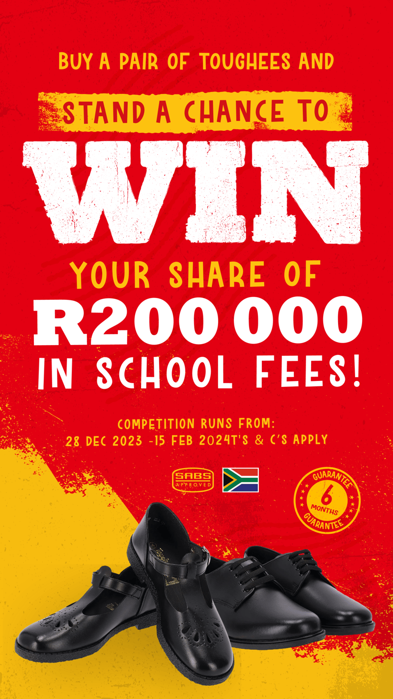 Win a share of R200 000 in school fees with Bata Toughees