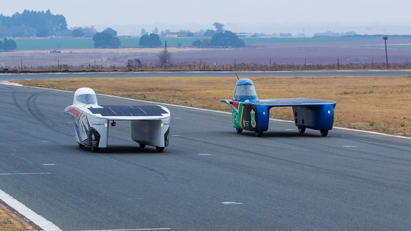 TUT Solar Team raised the First Trophy of the Inaugural Ilanga Cup at Red Star Raceway