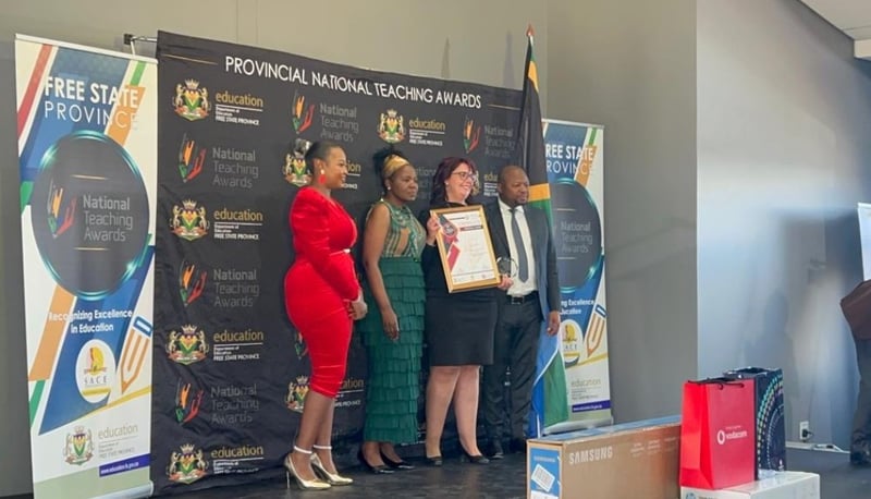 Fundi celebrates teaching excellence with DBE at Free State Teaching Awards