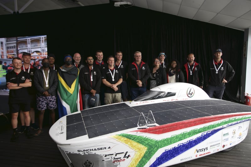 Solar car teams awarded for their achievement in the 2022 Sasol Solar Challenge