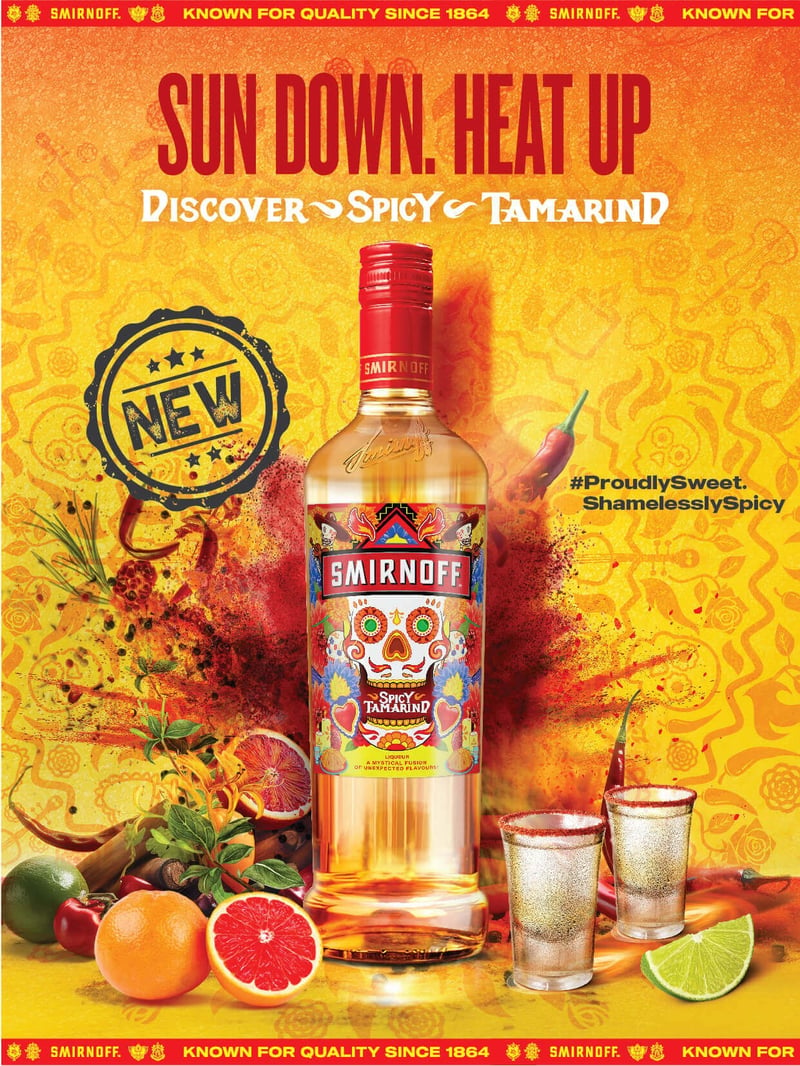 Turn up your sundown experience with Smirnoff's newest offering: Spicy Tamarind