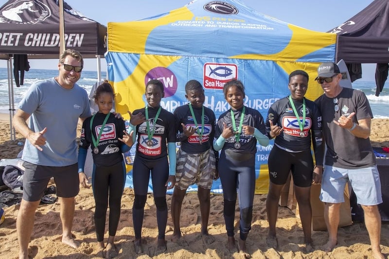 Sea Harvest KZN Surfing Outreach Initiative Tag Team Event