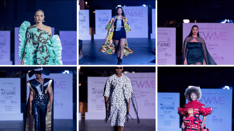 Palesa Mokubung flys SA flag high with her collection 'Mantsho' at Africa Fashion Week Middle East