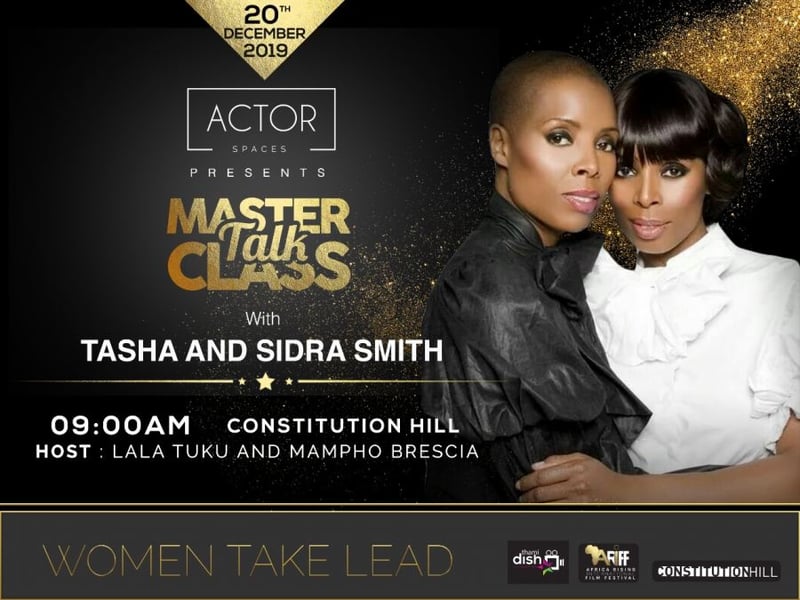 Masterclass Talk for actors: 'Women Take Lead' tomorrow at Constitution Hill