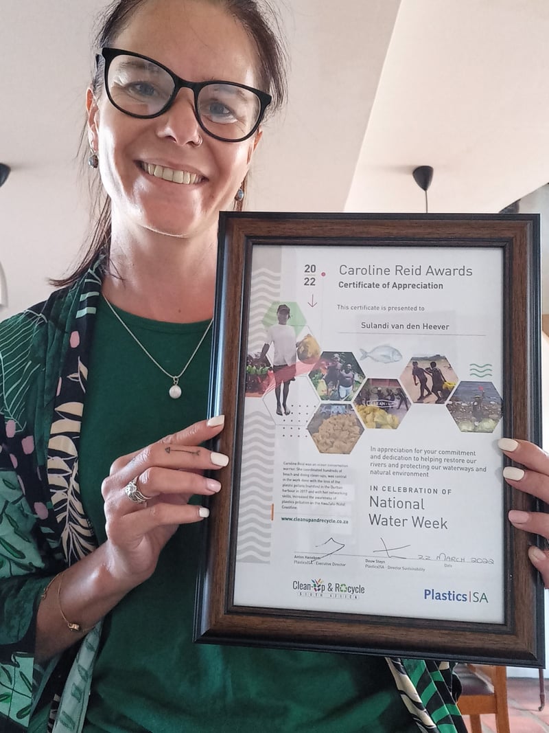 Plastics SA honours water warriors by awarding Caroline Reid Awards for South Africa’s Clean-Up Champions