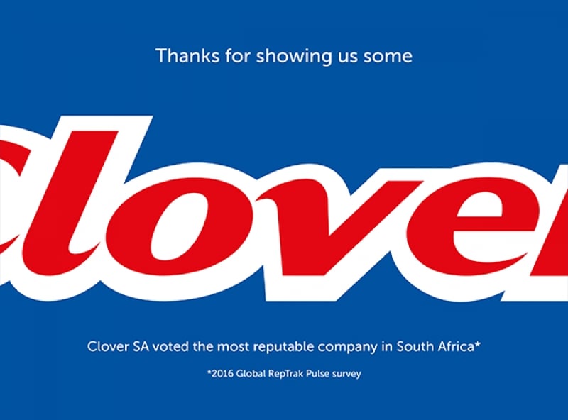 Clover clinches first place in globally recognised reputation index