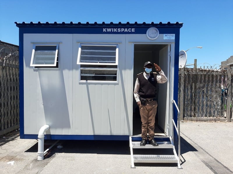 Kwikspace supplies guard huts for City of Cape Town sewage plant upgrade project