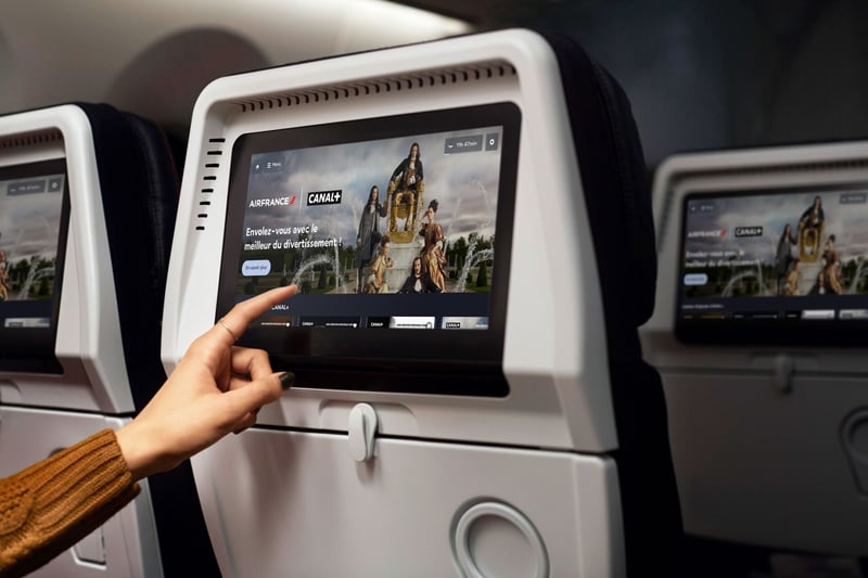 Air France is launching CANAL+ on board its long-haul flights