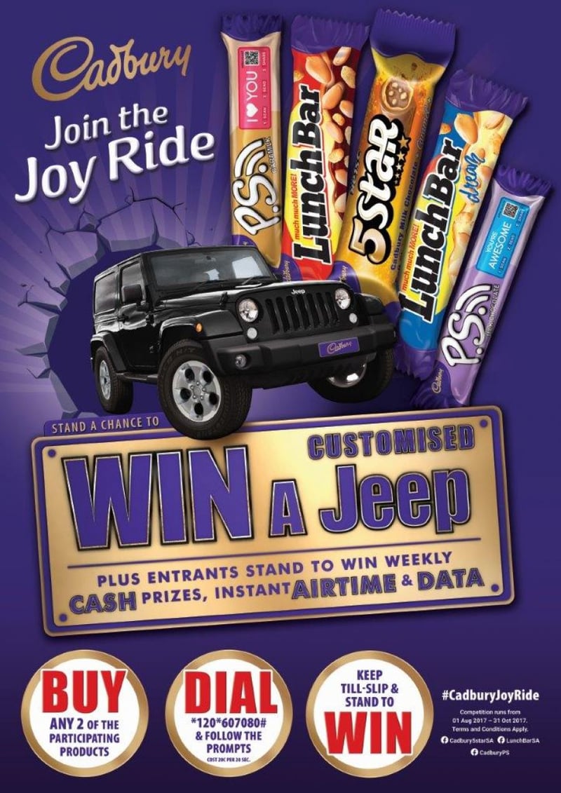 Join the Joyride with Cadbury for a chance to win a CUSTOMISED Jeep Wrangler! #CadburyJoyride