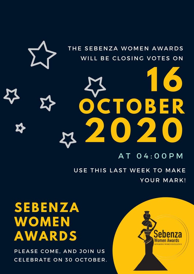 Time running out: Sebenza Woman Awards Closes Votes