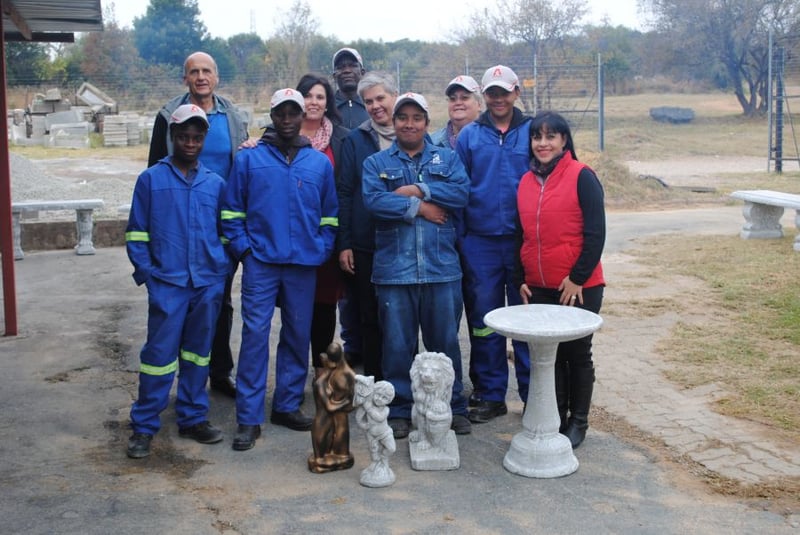 CALEON GARDEN CREATIONS AND AFRISAM CREATE CONCRETE POSSIBILITIES FOR LEARNERS FROM THE GATEWAY SCHOOL