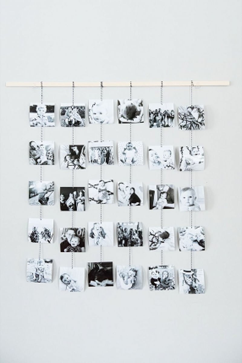 Creating a sentimental photo memory wall for your wedding!