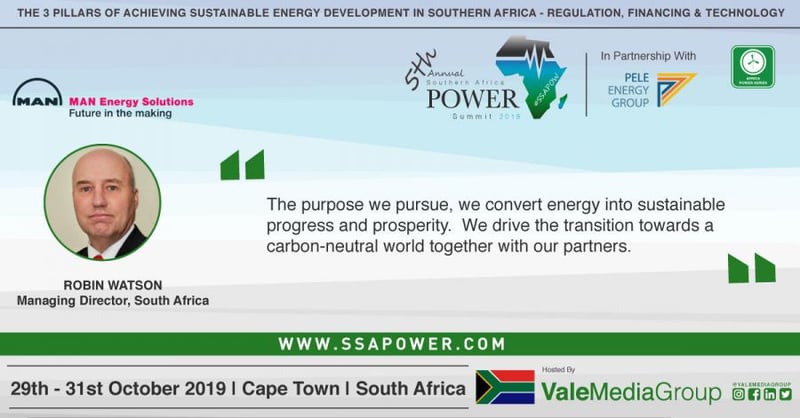 MAN Energy Solutions Announces Their Topic For The Southern Africa Power Summit Next Month In Cape Town! #SSAPOW19