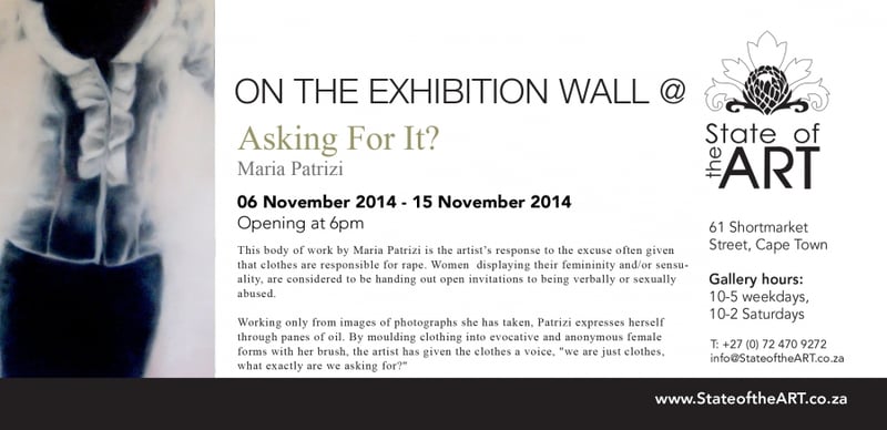 Asking For It? | an exhibition by Maria Patrizi at StateoftheART