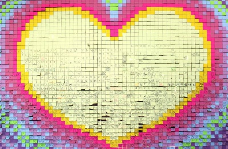 Hey, Valentine loves – we’re building a Post-it® Wall of Love!