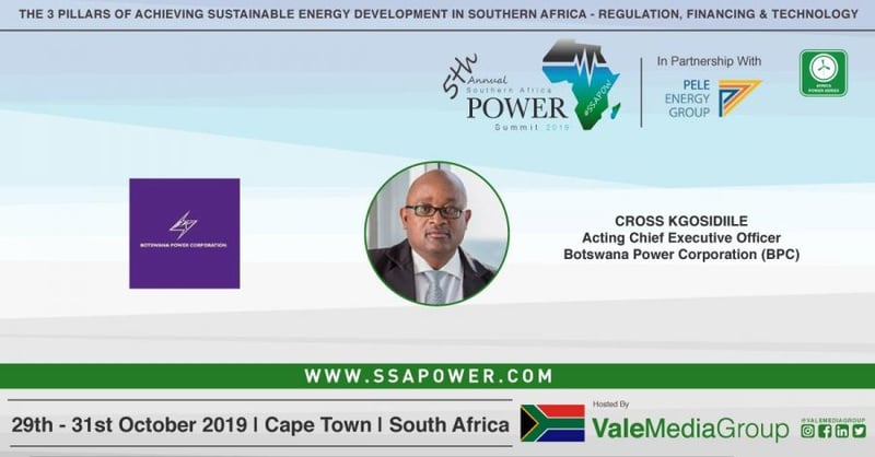 Botswana Power Corporation confirm their participation for the upcoming 5th Annual Southern Africa Power Summit 2019! #SSAPOW19.