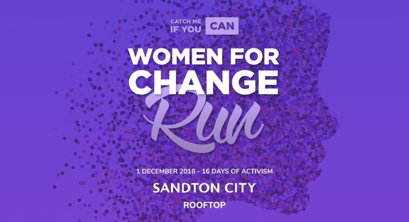 Women For Change 8km Run at Sandton City