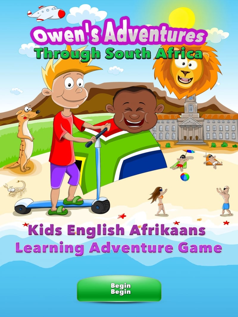 South Africa's first fully-bilingual language learning adventure app game for kids.