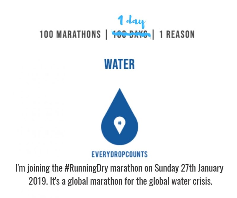 100 Marathons in 1 day: #RunningDry now a global movement to raise awareness for the world’s water crisis!