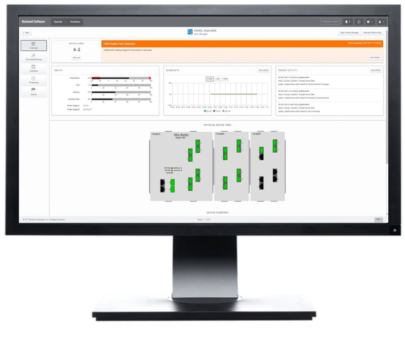 FactoryTalk Network Manager Software Simplifies Network Operations and Maintenance