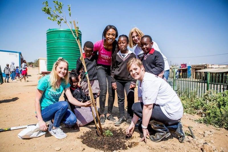 Tsogo Sun and Miss Earth green the future in Diepsloot