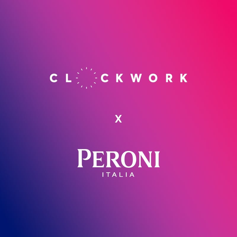 Clockwork appointed as Content Agency of record for Peroni Nastro Azzuro UK